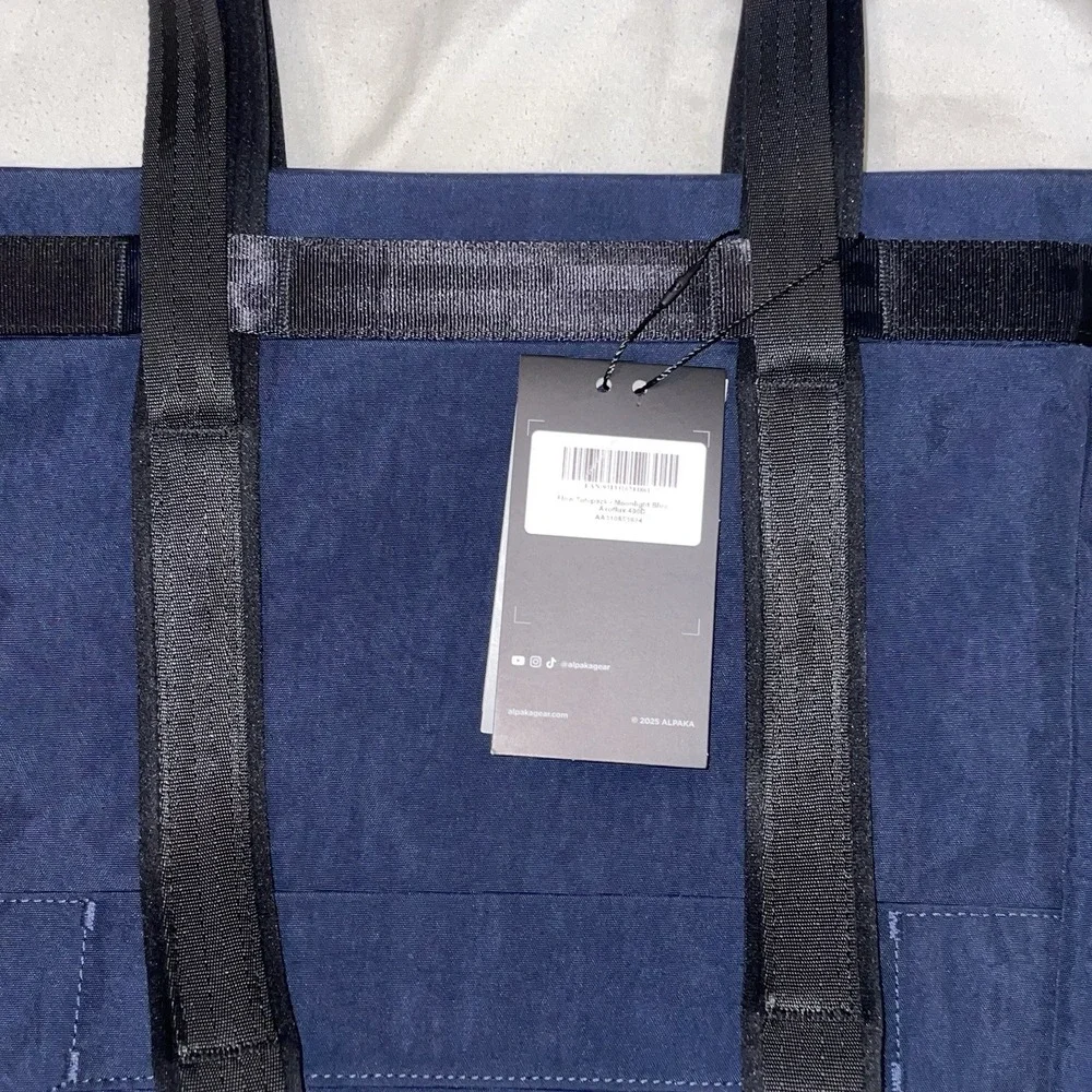 NWT Alpaka Tote - Moonlight Blue | Axoflux 400D Flow Totepack